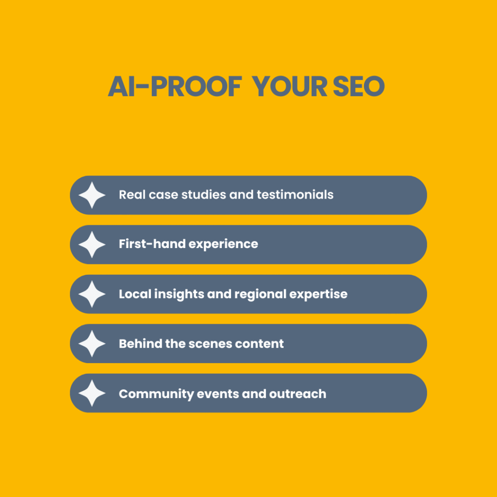 AI Proof your SEO - infographic