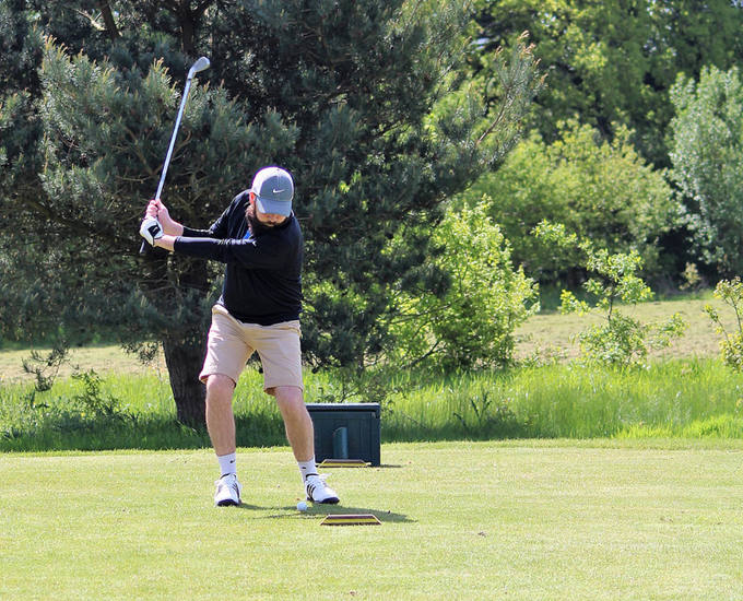 Artemis competing in charity golf event