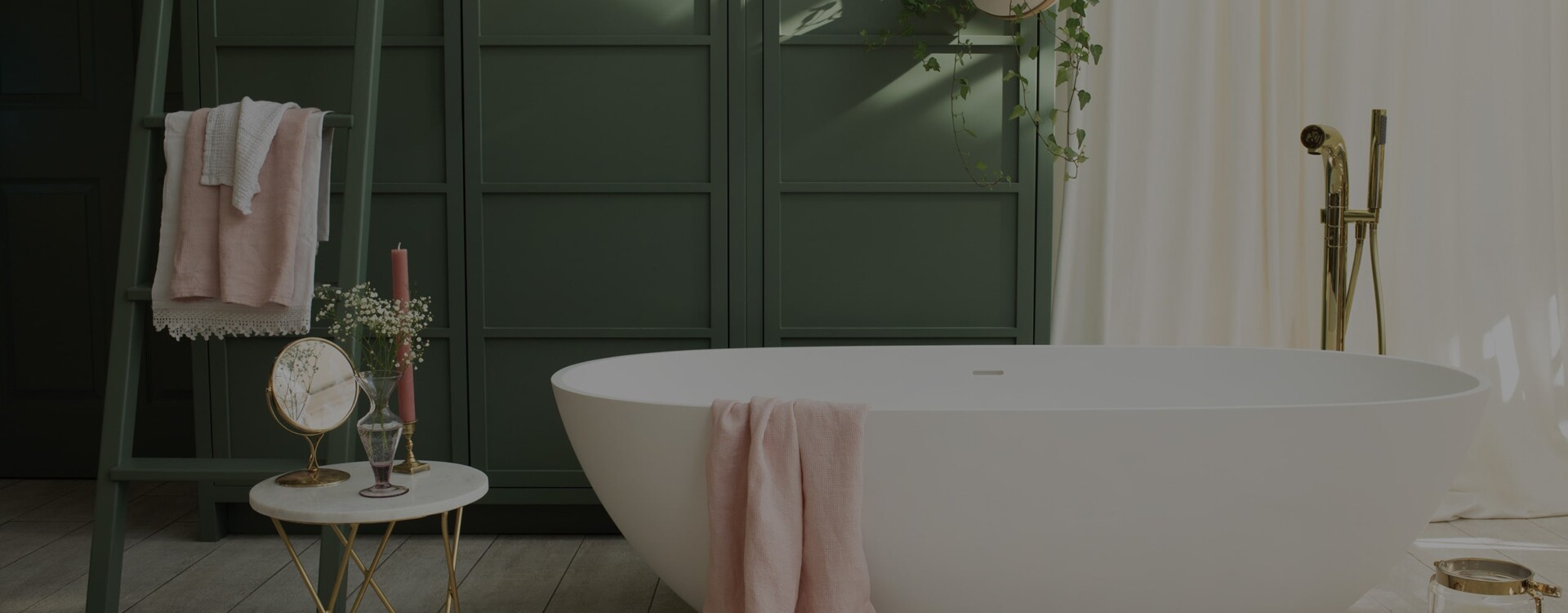 hugo oliver bathroom green wall