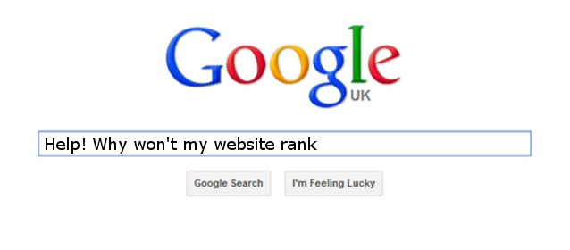 Why won't my website rank in Google?